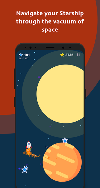 Starship Runner - Gameplay image of android game