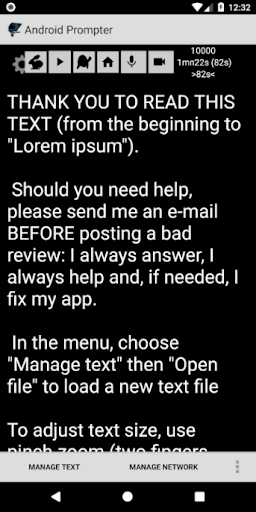 A Prompter for Android - عکس برنامه موبایلی اندروید