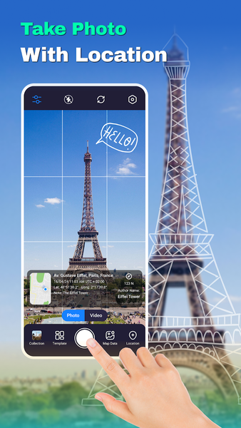 GPS Camera Map: Travel Explore - عکس برنامه موبایلی اندروید