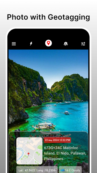 Geotag Photos: Camera Location - Image screenshot of android app