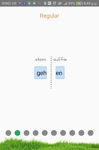 German Present Tense (Präsens) - Image screenshot of android app