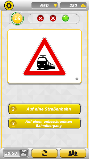 German Driving School Quiz - Gameplay image of android game