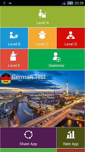 German Test - عکس برنامه موبایلی اندروید