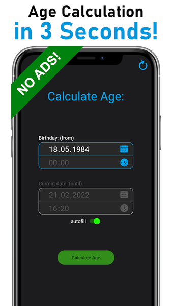 Age Calculator - عکس برنامه موبایلی اندروید