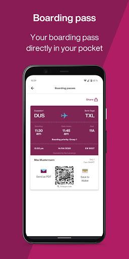 Eurowings - Fly your way - عکس برنامه موبایلی اندروید