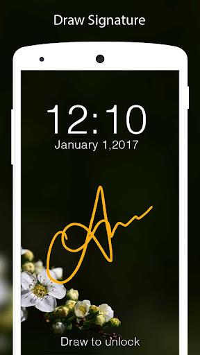 Gesture Lock Screen - Draw Signature & Letter Lock - عکس برنامه موبایلی اندروید
