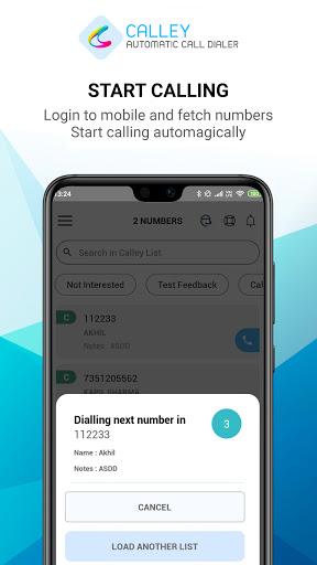 Auto Dialer Software - Calley - عکس برنامه موبایلی اندروید
