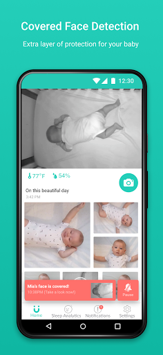CuboAi Smart Baby Monitor - Image screenshot of android app