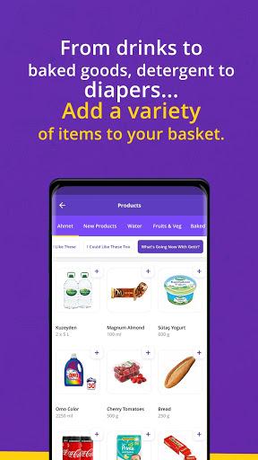 getir: groceries in minutes - عکس برنامه موبایلی اندروید