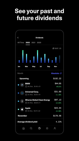 getquin - Portfolio Tracker - عکس برنامه موبایلی اندروید