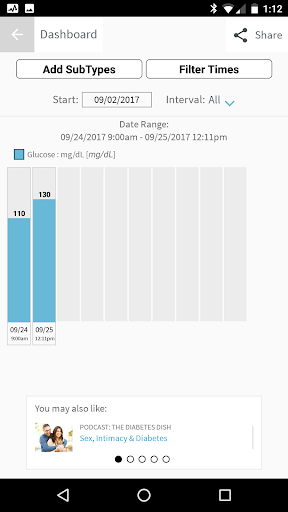 OnTrack Diabetes - Image screenshot of android app