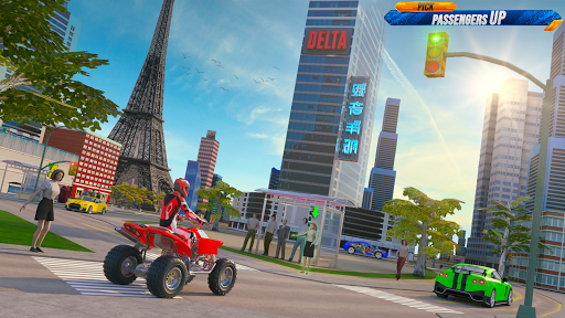 ATV Bike City Taxi Cab Simulator - Image screenshot of android app