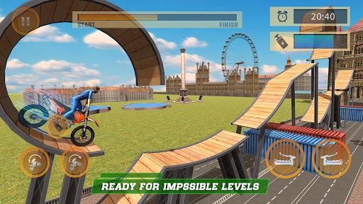 London City Motorbike Stunt Riding Simulator - Gameplay image of android game