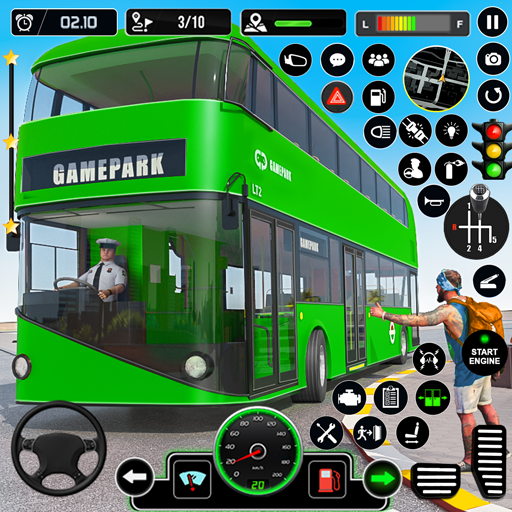 Bus Simulator : 3D Bus Games - Gameplay image of android game