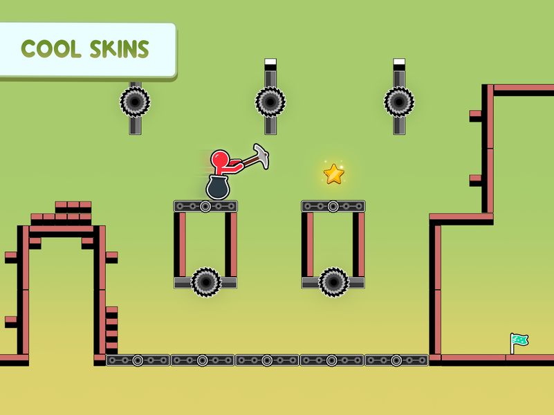 Hammer Climb Stick man Game - عکس بازی موبایلی اندروید