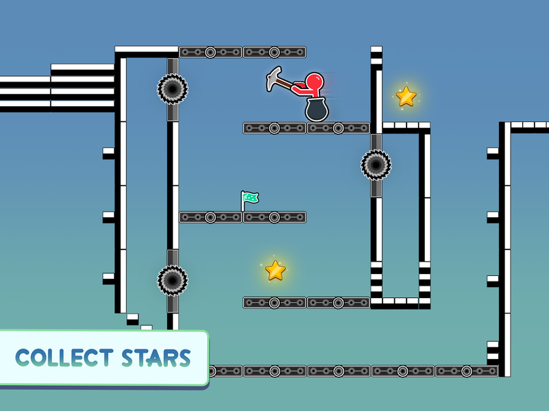 Hammer Climb Stick man Game - عکس بازی موبایلی اندروید