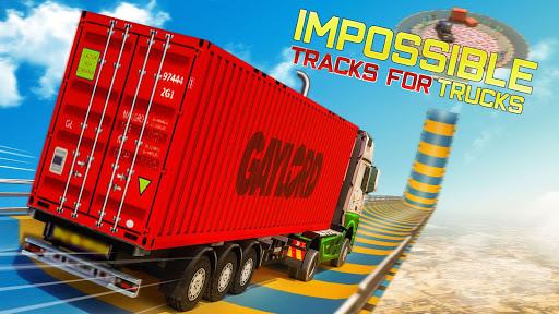 Extreme Euro Truck: Mega ramp stunts Racing - Gameplay image of android game