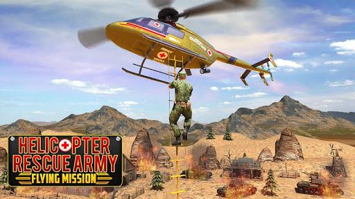 Helicopter Rescue Army Flying Mission - Image screenshot of android app