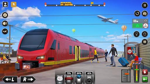 Railroad Train Simulator Games - Gameplay image of android game