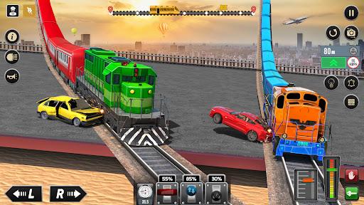 Railroad Train Simulator Games - Gameplay image of android game