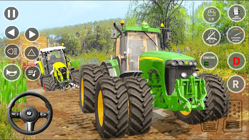 Tractor Game: Farming Games 3d - Gameplay image of android game