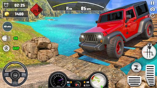 Offroad Jeep Driving - 3D Game - Gameplay image of android game