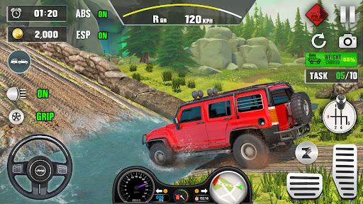 Offroad Jeep Driving & Parking - Gameplay image of android game