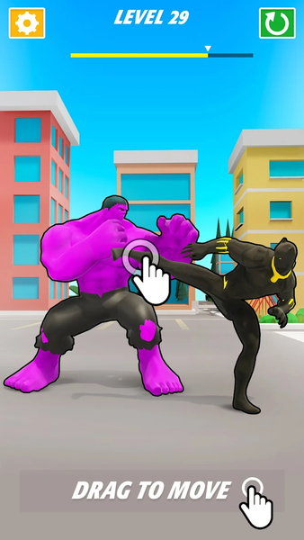 Slowing Superhero Fight - عکس بازی موبایلی اندروید