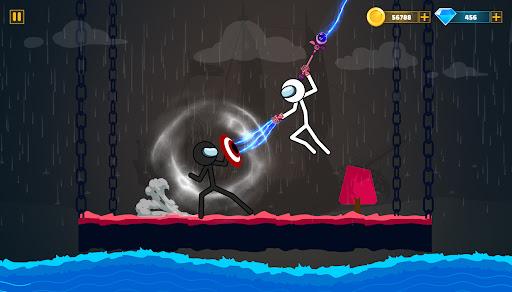 Stickman Battle Playground - Gameplay image of android game