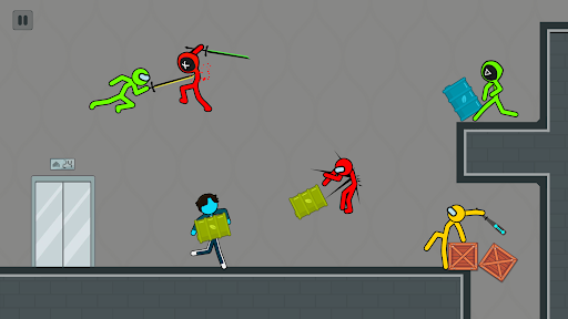 Stickman Battle Playground 2 - Gameplay image of android game