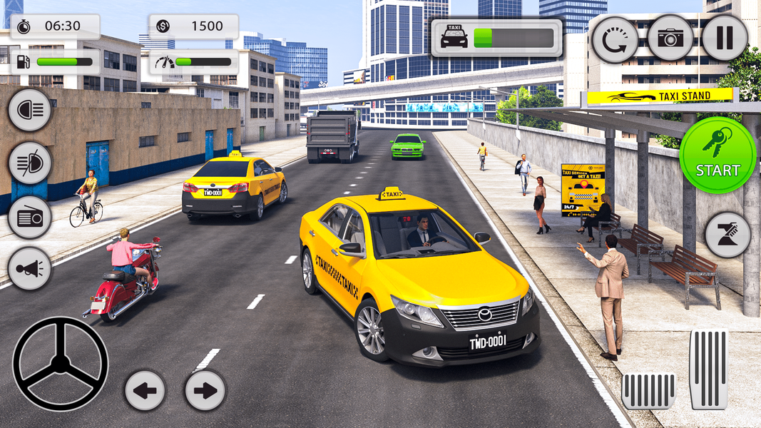 Taxi Car Driving Simulator - Gameplay image of android game