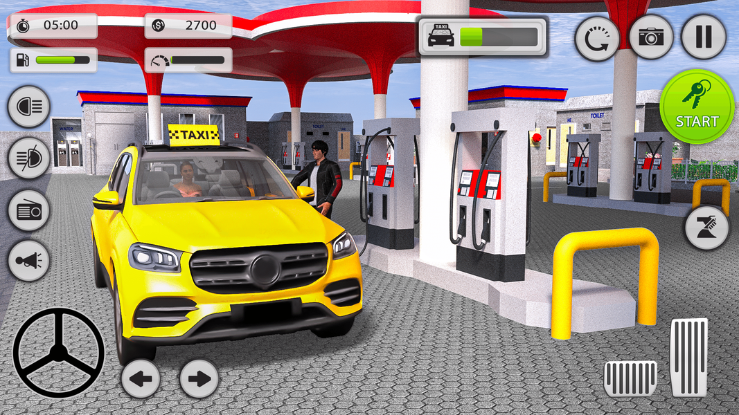 Taxi Car Driving Simulator - Gameplay image of android game