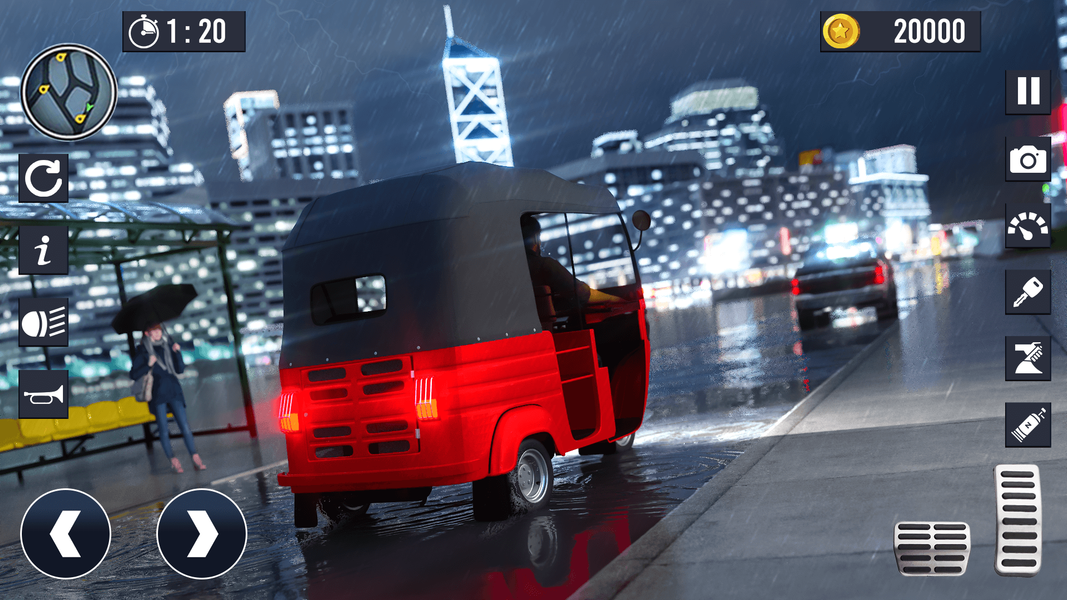 Rickshaw Driver Tuk Tuk Game - Gameplay image of android game