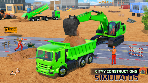 Heavy Excavator Simulator Game - Gameplay image of android game