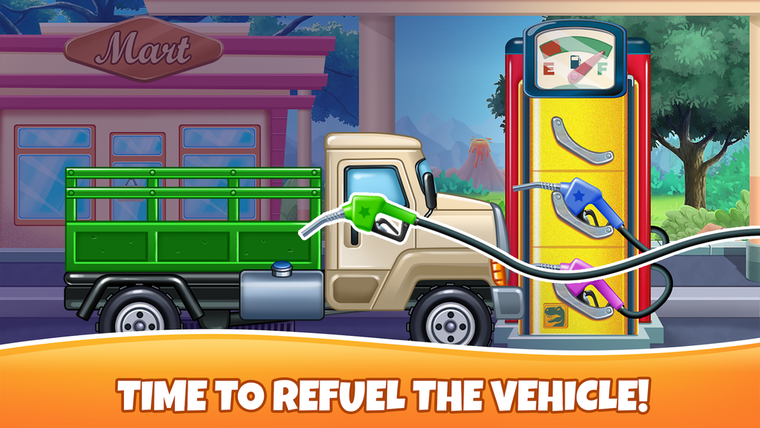 Trucks and Dinosaurs for Kids - Gameplay image of android game