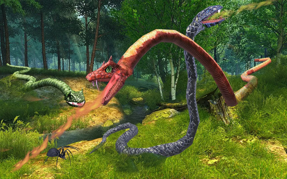 Anaconda Snake Fight Sim - Gameplay image of android game