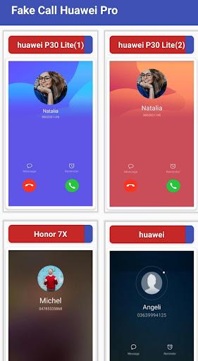 Fake Call Huawei - Image screenshot of android app