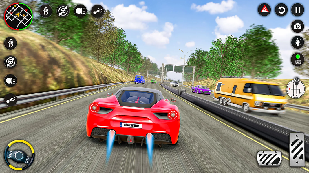 Speed Car Games 3D- Car racing - Gameplay image of android game