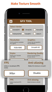 GFX Tool Pro, Apps