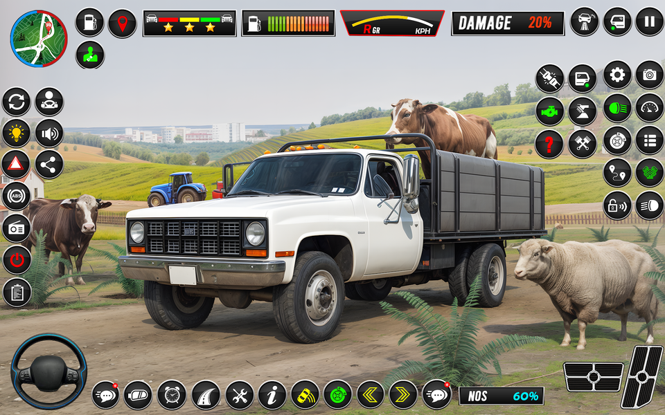 Farm Animal Cargo Truck ۳d - عکس بازی موبایلی اندروید