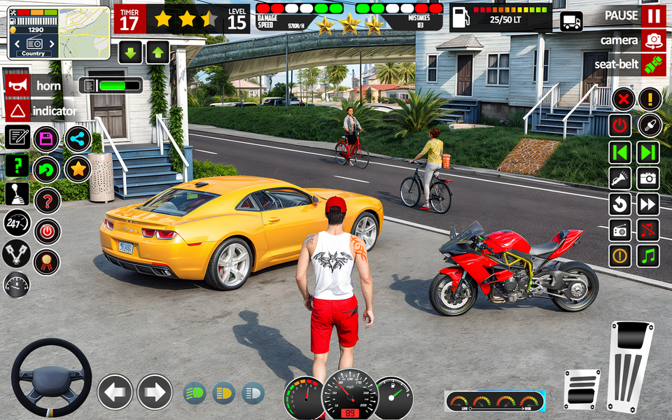 Crime Mafia Gangster Car Game - Gameplay image of android game