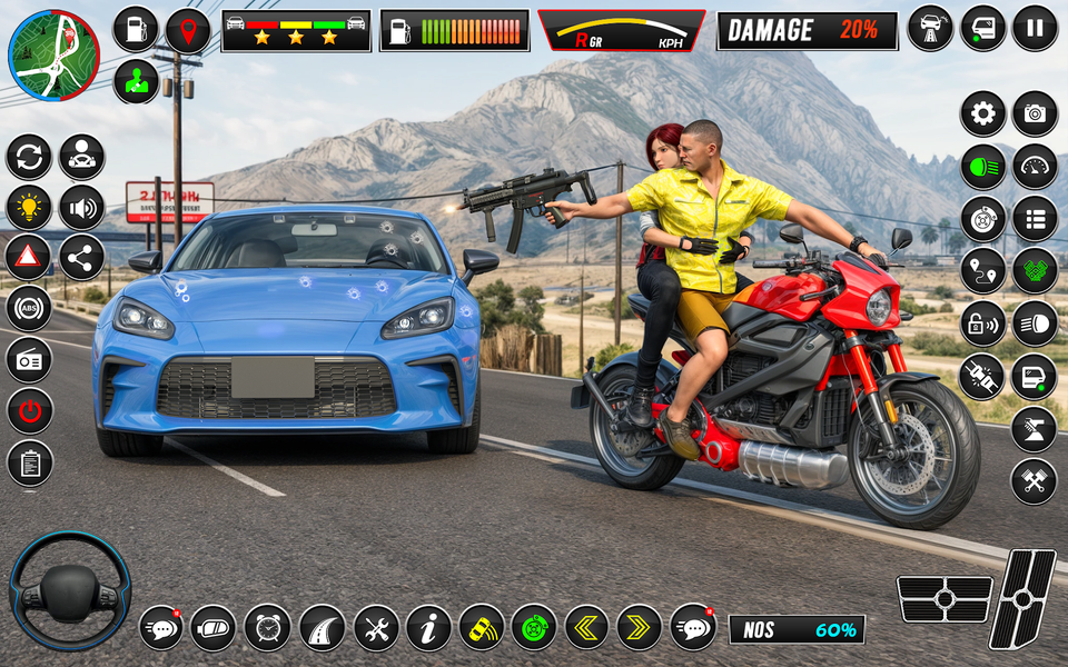 Crime Mafia Gangster Car Game - Gameplay image of android game