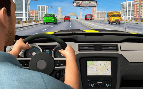 Real Highway Car Racing Games - Gameplay image of android game