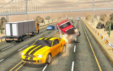 Real Highway Car Racing Games - Gameplay image of android game