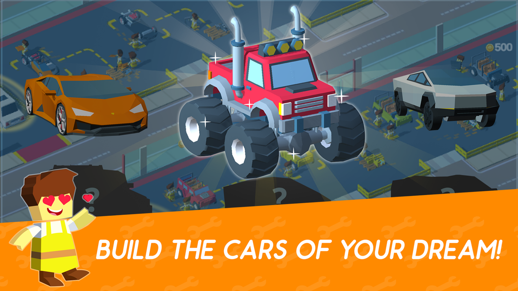 Idle Mechanics Manager – Car Factory Tycoon Game - Gameplay image of android game