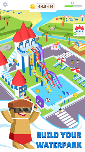 Idle Waterpark 3D Fun Aquapark - عکس بازی موبایلی اندروید