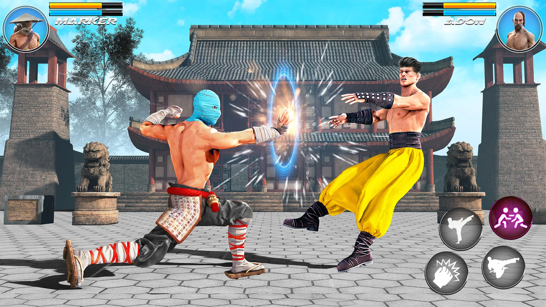Kung Fu karate Game Offline 3D - عکس بازی موبایلی اندروید