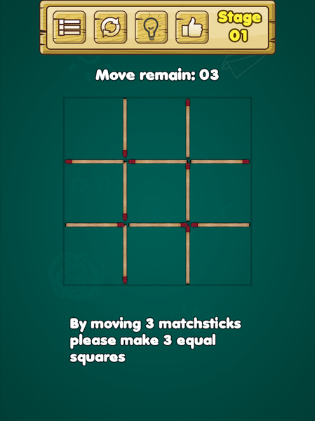 Matchstick Puzzle - عکس بازی موبایلی اندروید