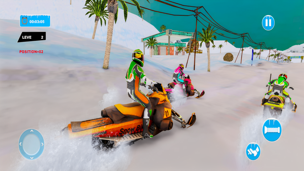 Snow Bike Racing Snocross Game - عکس بازی موبایلی اندروید