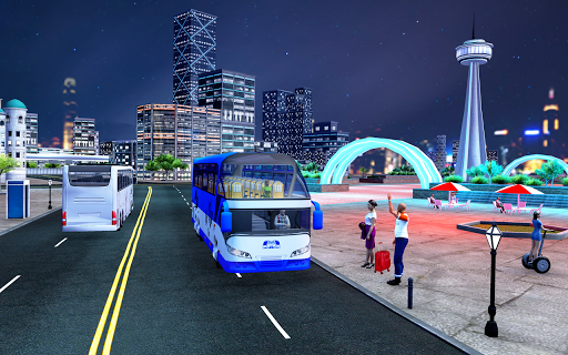 Modern City Bus Driving Simulator | New Games 2021 - Gameplay image of android game